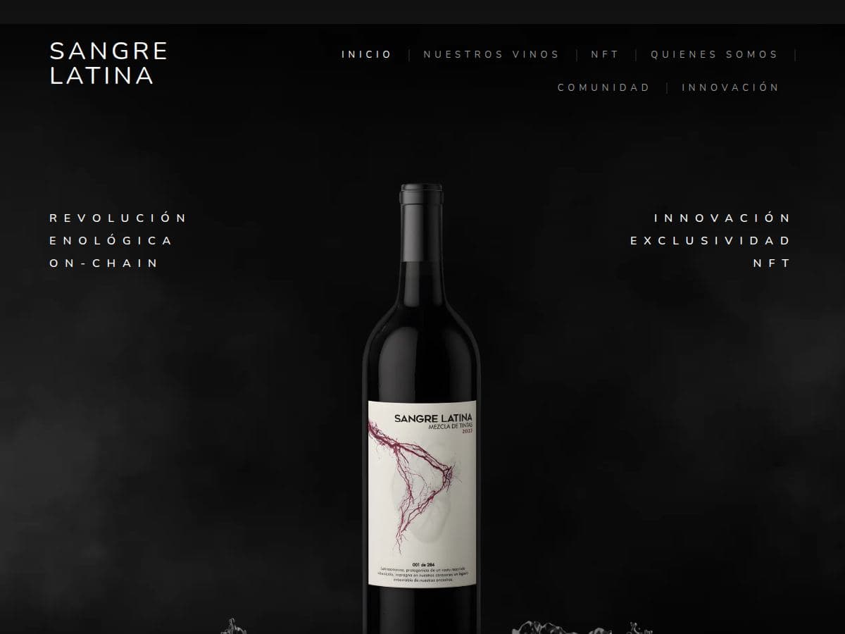Sangre Latina Wines — Wine e-commerce