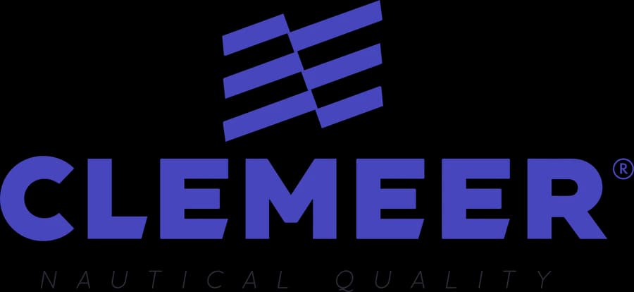 Clemeer logo (nautical supplies · spain) — brand identity designed by Estudio Furia