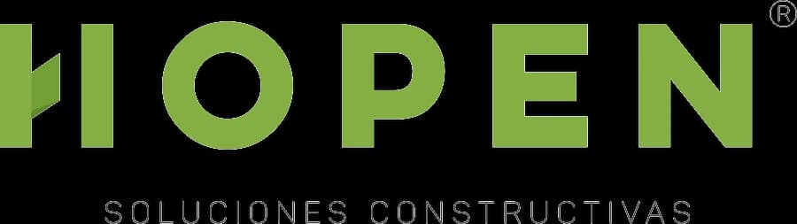 Hopen logo (construction solutions) — brand identity designed by Estudio Furia