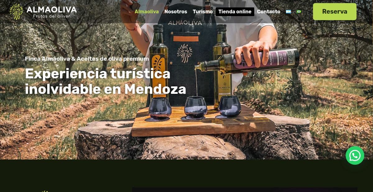 FINCA ALMAOLIVA - institucional y e-commerce | Estudio Furia Portfolio