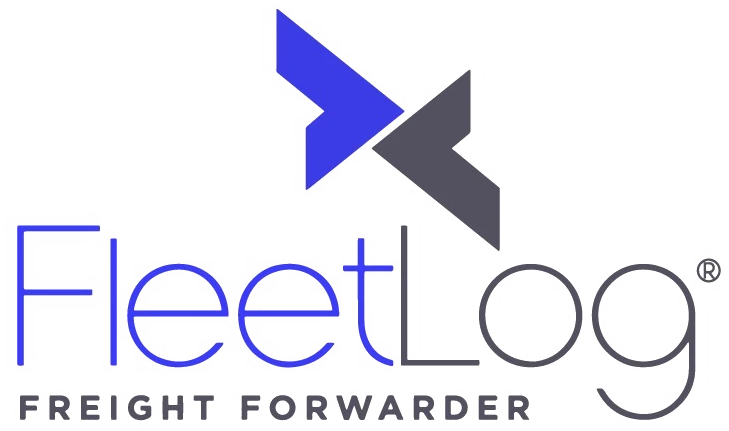 Logo de FleetLog Freight Forwarder, cliente de Estudio Furia