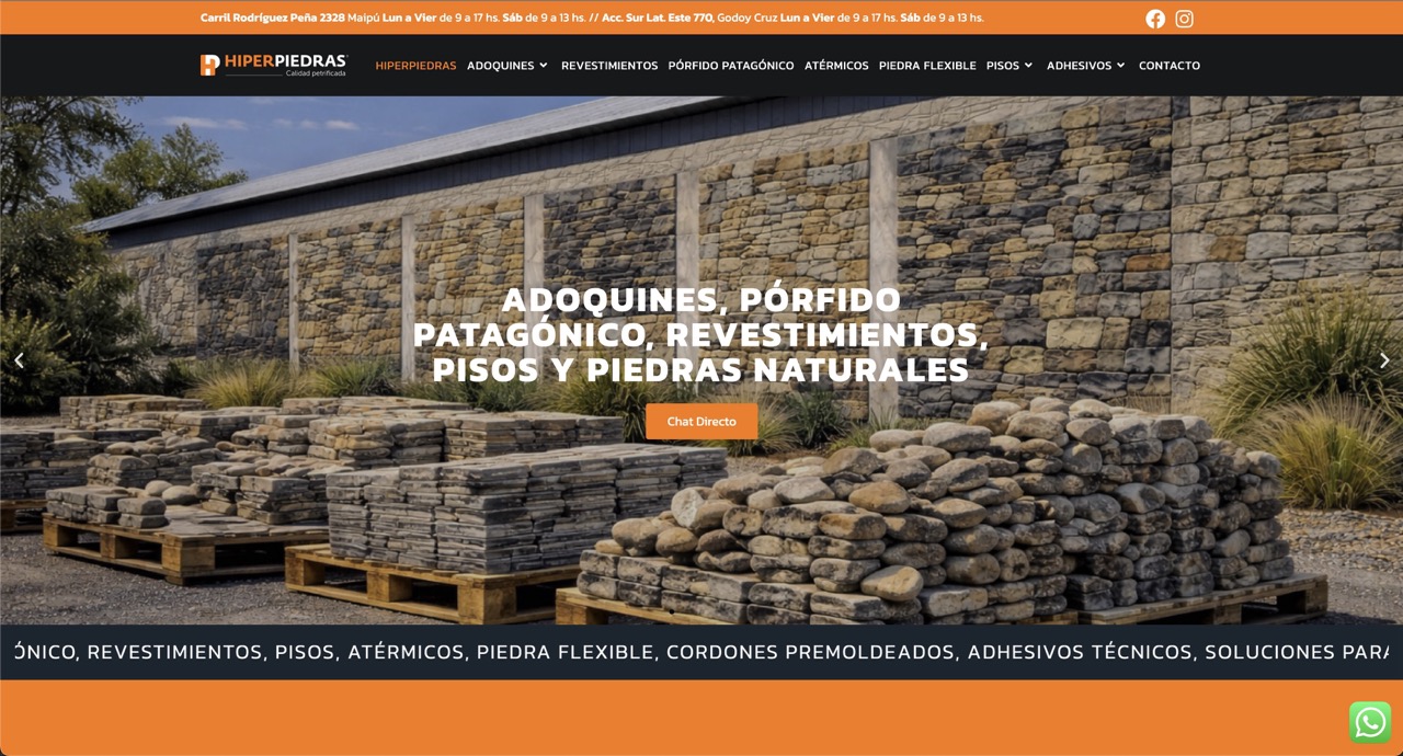 HIPERPIEDRAS - e-commerce de piedras naturales | Estudio Furia Portfolio