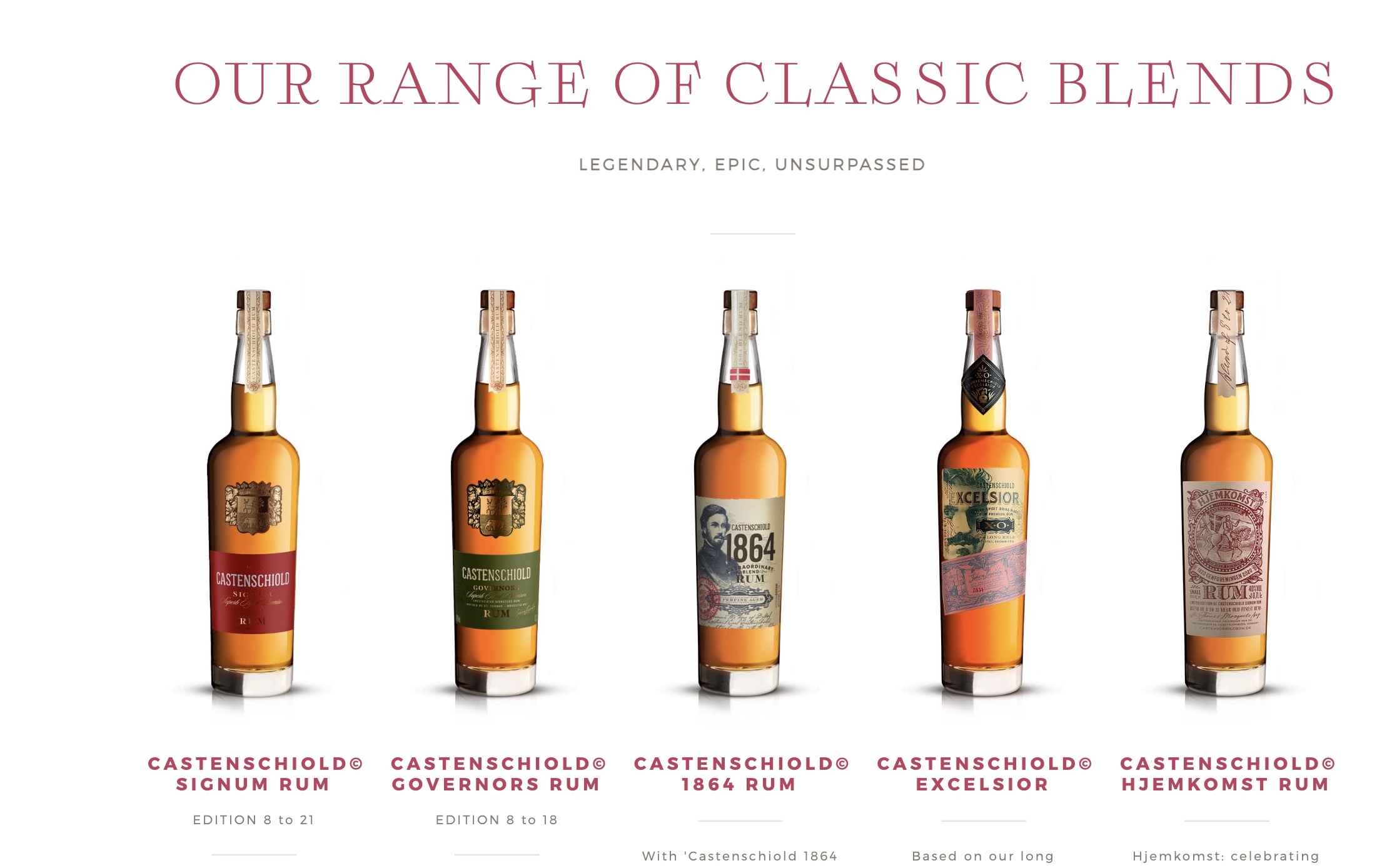 CASTENSCHIOLD RUM - branding corporativo de lujo | Estudio Furia Portfolio